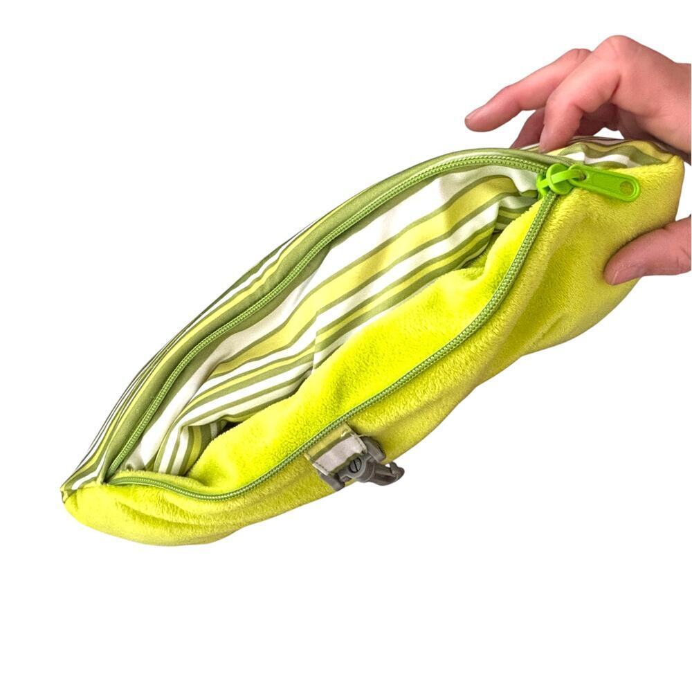 Samsonite Convertible Travel Pillow Green White Yellow Stripes - Picture 5 of 8